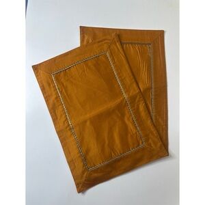 Pier 1 Imports Mustard Gold Fabric placemats